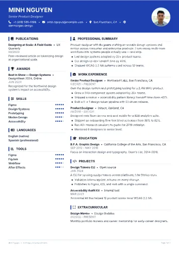 Split Accent Grid template